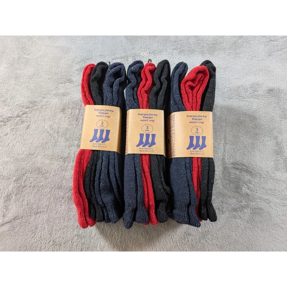 Yacht & Smith Women’s 9-11 Thermal Boot Socks 9 Pairs Heavy Winter Warm
